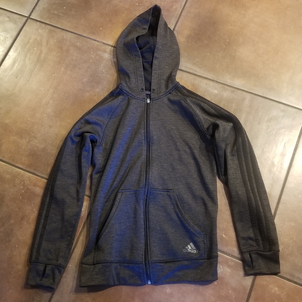 Adidas Climawarm Full Zip Gray Hoodie W XS